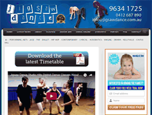 Tablet Screenshot of jigsawdance.com.au